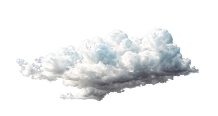  Realistic fluffy dense clouds on a png transparent background. Element for your creativity. Generative AI
