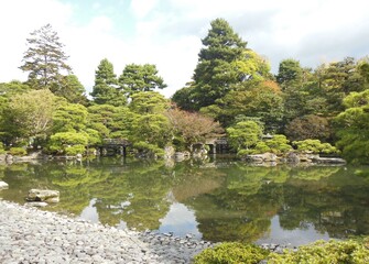 Fototapeta na wymiar Imperial Palace, Japan, Kyoto