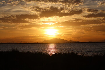 Obraz premium sunset on the sea