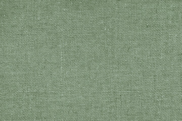 Green burlap with beautiful canvas texture of blue fabric in retro style with beautiful blue fabric...
