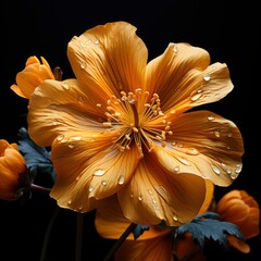 Flower That Is Orange, Hd , On White Background 