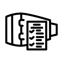 engine overhaul aircraft line icon vector. engine overhaul aircraft sign. isolated contour symbol black illustration