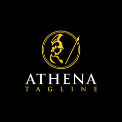 athena logo design inspirations - obrazy, fototapety, plakaty