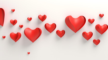 	
Background of red hearts romance love