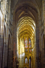 View inside St. Vitus Cathedral II, Prague, Czech Republic