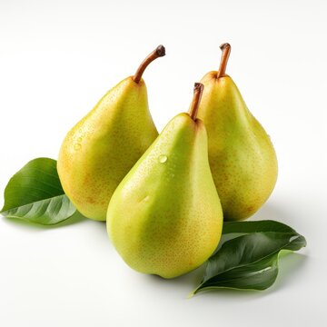 Pears Isolated White , Hd , On White Background 