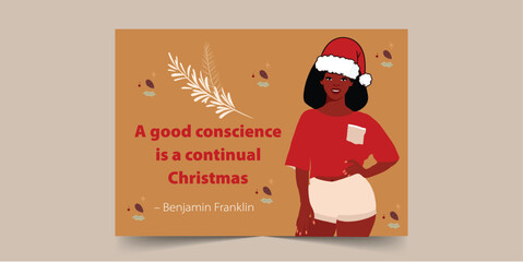  A good conscience is a continual, Christmas card