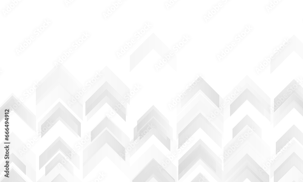 Poster Technology abstract background with grey white arrows. Abstract geometric vector design
