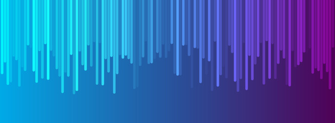 Bright blue ultraviolet minimal lines abstract futuristic tech background. Vector digital banner design