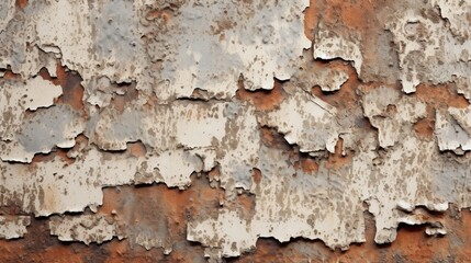 old iron texture spattered with white paint.Generative AI