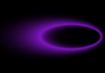 Fondo con elipse en degradado morado sobre fondo negro