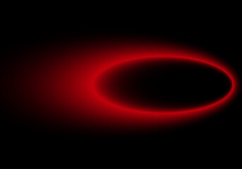 Fondo con elipse en degradado rojo sobre fondo negro