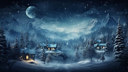 landscape with snow