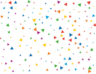 Rainbow Triangular Confetti
