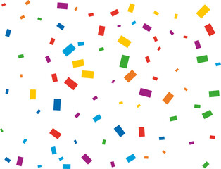 LGBT Rectangular Rainbow Confetti