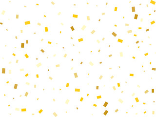 Raining Golden Rectangular Confetti