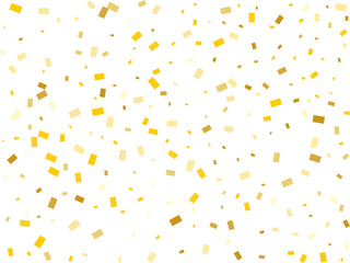 Raining Golden Rectangular Confetti
