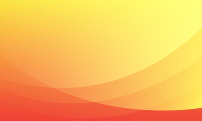 Abstract orange background with waves. Vector illustration