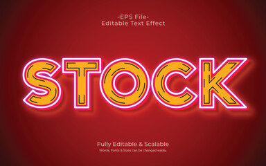 Stock 3D text Effect Fully Editable Vector or EPS