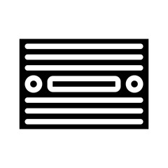 breadboard prototyping electronics glyph icon vector. breadboard prototyping electronics sign. isolated symbol illustration