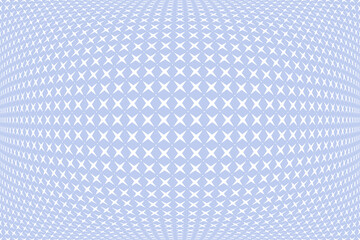 Abstract Geometric Pattern with 3D Illusion Effect. Blue Convex Background.