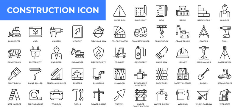 Set of Construction Icons