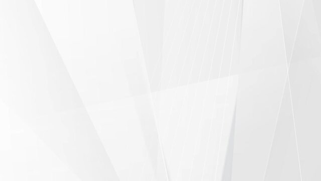 Abstract grey white hi-tech low poly corporate motion background. Seamless looping. Video animation Ultra HD