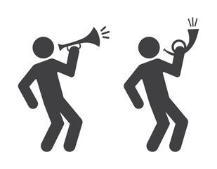 musician playing on post horn