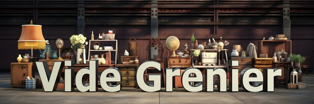 banni&egrave;re web pour annoncer un vide grenier ou une brocante