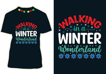 Happy Winter Day Quotes T-shirt design 