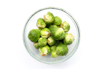 Fresh brussels sprouts. Organic vegetables