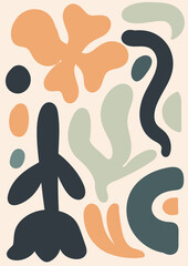 Vintage Decorative Abstract Flower Exotic Background