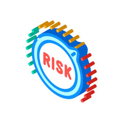 controls risk isometric icon vector. controls risk sign. isolated symbol illustration