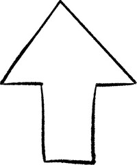 Thin Line Doodle Arrow Symbol