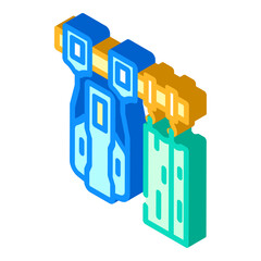 Fototapeta premium smart curtains home isometric icon vector. smart curtains home sign. isolated symbol illustration