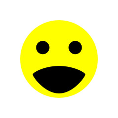 Emoticon icon vector
