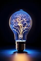 Radiant Light Bulb Symbolizing Innovation and the Power of Ideas
