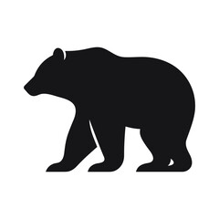 Bear silhouette - minimalist vector design