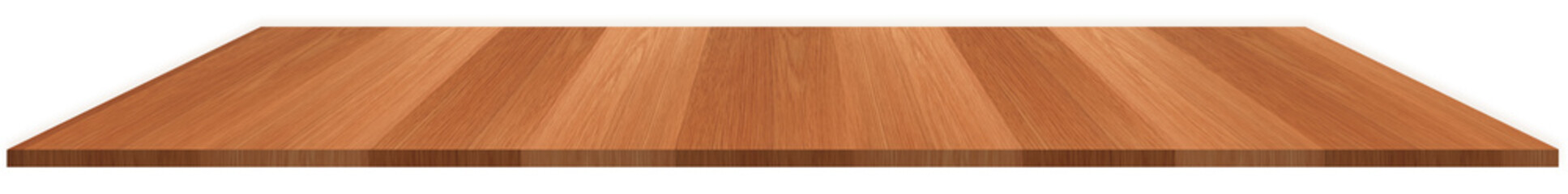 Wood tabletop with texture surface or Brown Wood shelf isolated,Perspective Wooden plank Template mock up for display products presentation