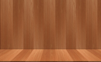 Studio Background,Brown Wood Wall Texture with Floor Panel,Backdrop banner Empty Display Podium room washed wooden for Autumn, Winter cosmetics product present