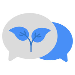 Premium download icon of eco chat