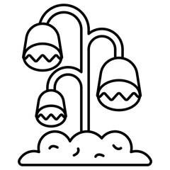 Modern design icon of bellflower