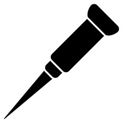 A creative design icon of ice pick