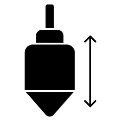 A trendy vector design of plumb bob
