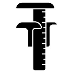 An icon design of vernier caliper 