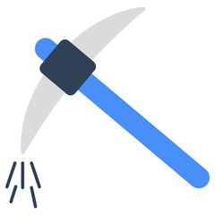 Modern design icon of pickaxe