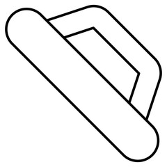 Vector design of plastering tool icon