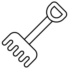 Perfect design icon of gardening rake