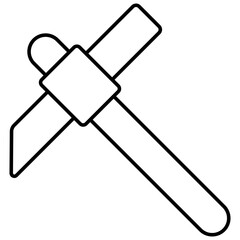 Modern design icon of mining hammer