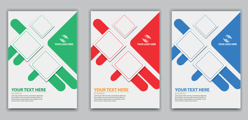 Geometric Corporate Book Cover Design Template in A4. Can be adapt to Brochure, Annual Report, Magazine,Poster, Business Presentation, Portfolio, Flyer, Banner, Website.